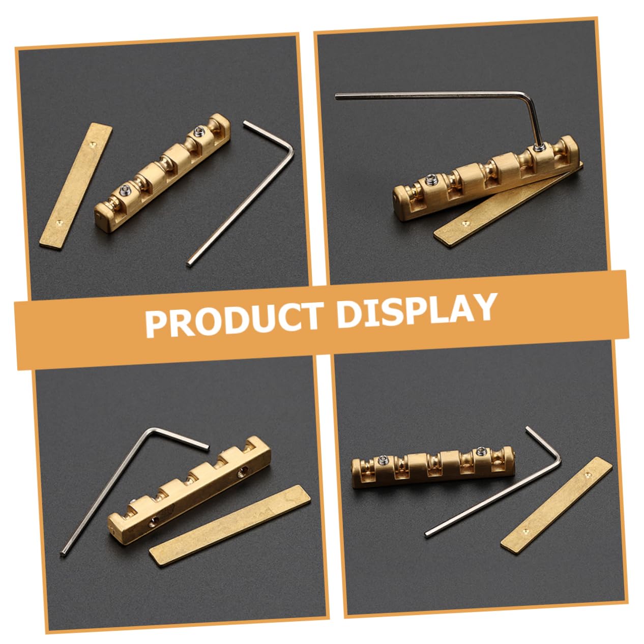 Totority 4 Sets String Professional String Instrument Accessories Including Bass Nuts Bridge Nuts