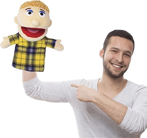 Miniatura 5 de Marionetas de mano encantadoras para la familia, con apertura de boca, marionetas de peluche, juguetes de juego de rol, juguete de enseñanza para
