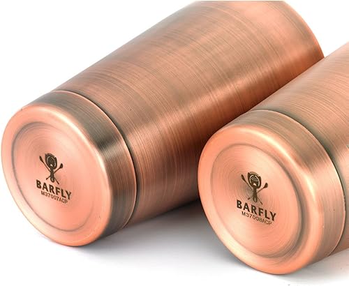 Vista 86 de Recipientes Barfly M370 para cóctel, Latas de cóctel, Acero inoxidable, Tiki