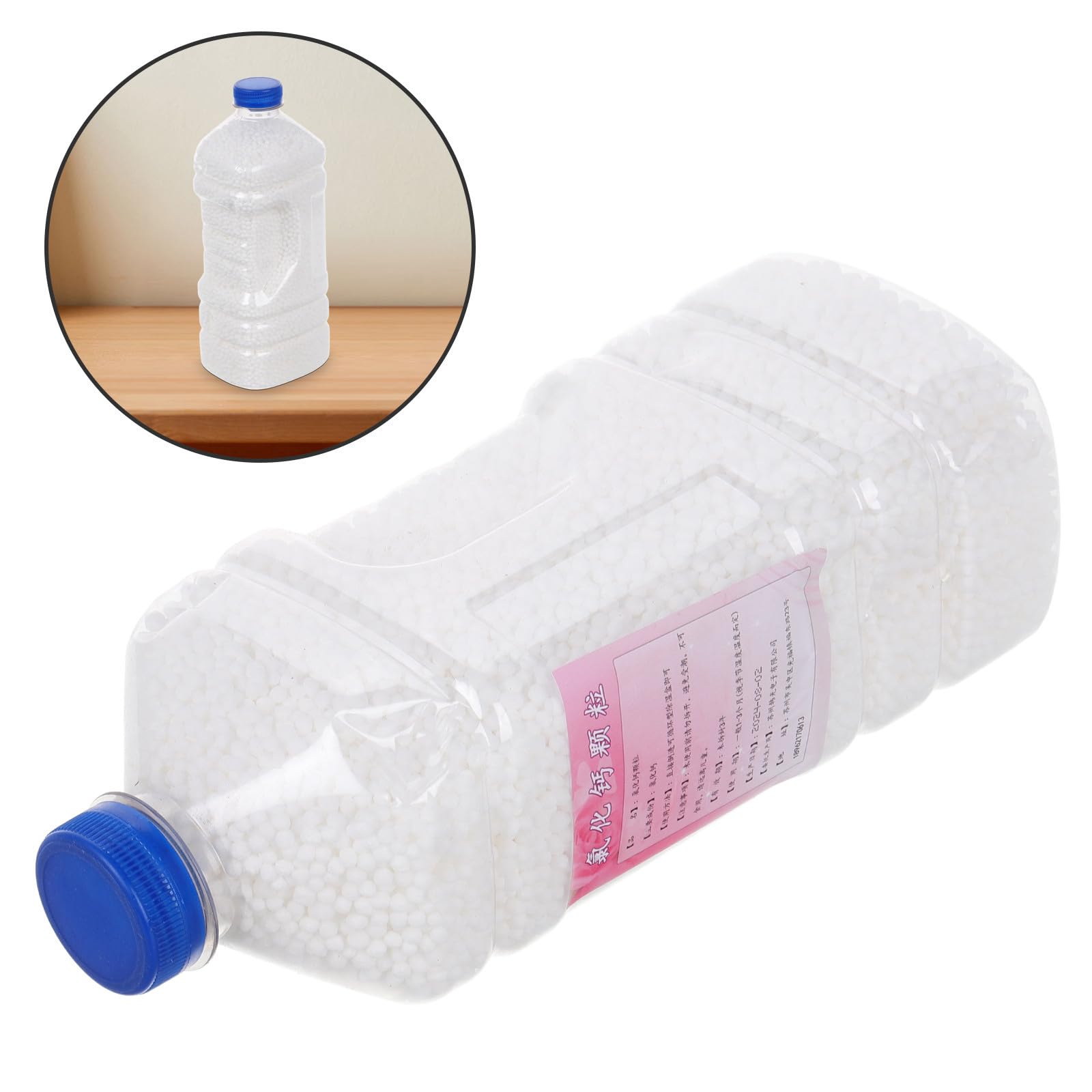 DECHOUS Recharge Déshumidificateur Humidité Rechargeable, Plastique Blanc, Absorbe Rapidement L’humidité, pour Salles de Bains et Camping-cars, Recharge pour Paquet Déshumidificateurs