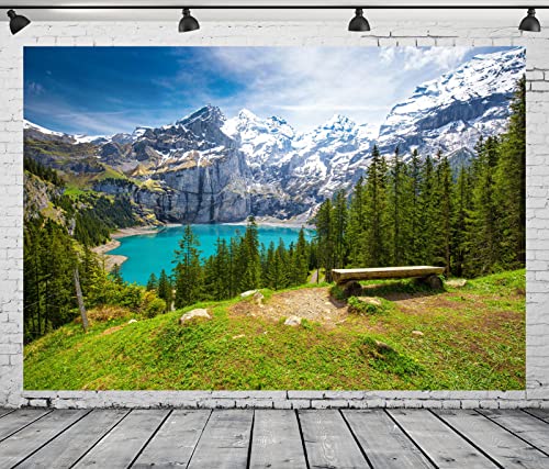 Fondo Fotográfico BELECO 5x3ft Montaña y Lago miniatura 3