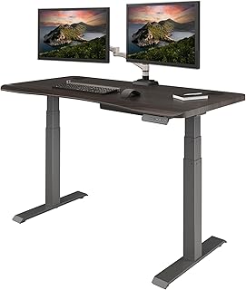 Escritorio eléctrico de pie Ergo – 54x26 – Espresso/Pizarra