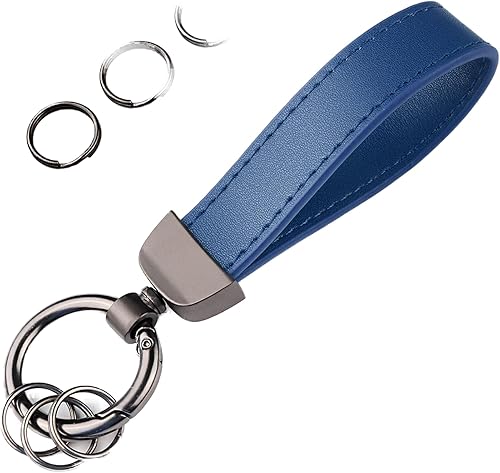 Turcee Llavero de cuero para automóvil, llavero de cuero con personalidad creativa, accesorios de automóvil, llavero universal para hombres y disponible en Yaxa Colombia