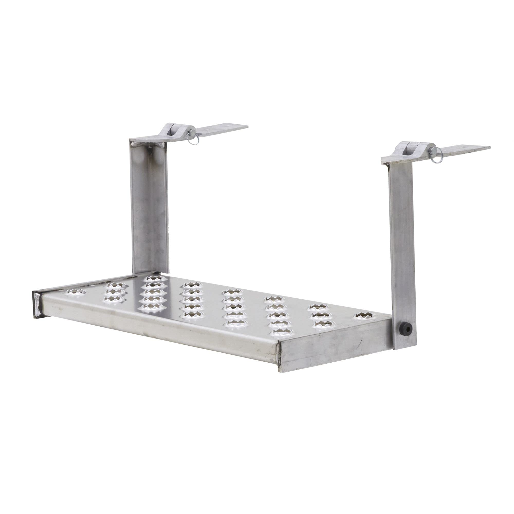 HD Ramps Duży stopień przyczepy, 66 cm, nośność 158,8 kg | Składa się, aluminiowa konstrukcja, kołki szybkiego zwalniania do usunięcia w razie potrzeby
