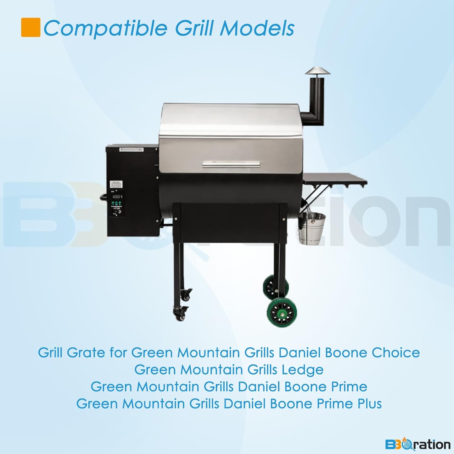 Stainless Steel Cooking Grate for Green Mountain Grill Grates for Daniel Boone Grill P-1060 Green Mountain Replacement Parts