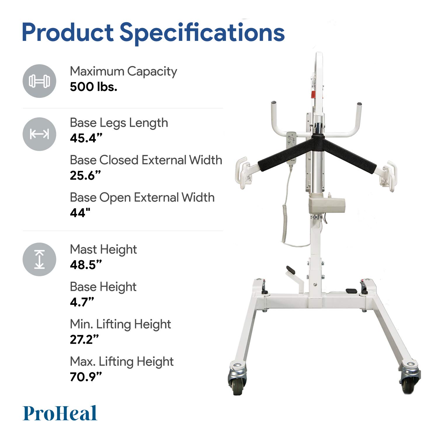Buy ProHeal Electric Lift Safe and Easy Full Body Patient Transfer