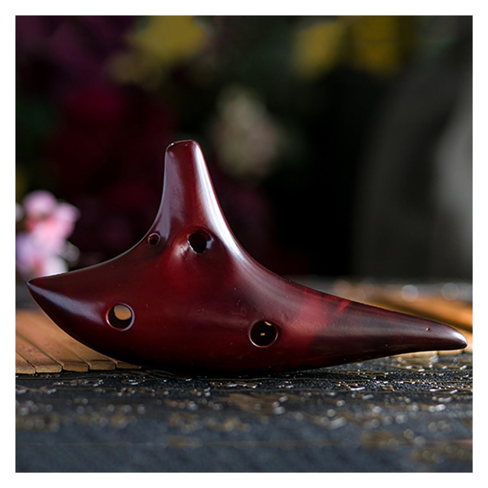 Ocarina Ceramica Alto C Strumento musicale a fiato Ocarina in ceramica Alto C a 12 fori con borsa protettiva for principianti amanti della musica per Principianti Adulti