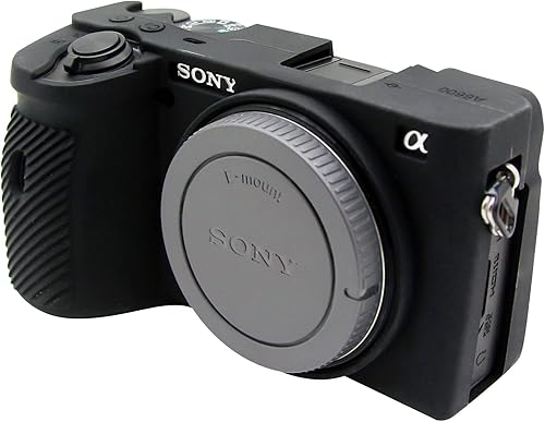 Easy Hood Funda para cámara Sony A6600 Alpha 6600 ILCE-6600 sin espejo, antiarañazos, ajuste delgado, funda protectora de goma de silicona suave