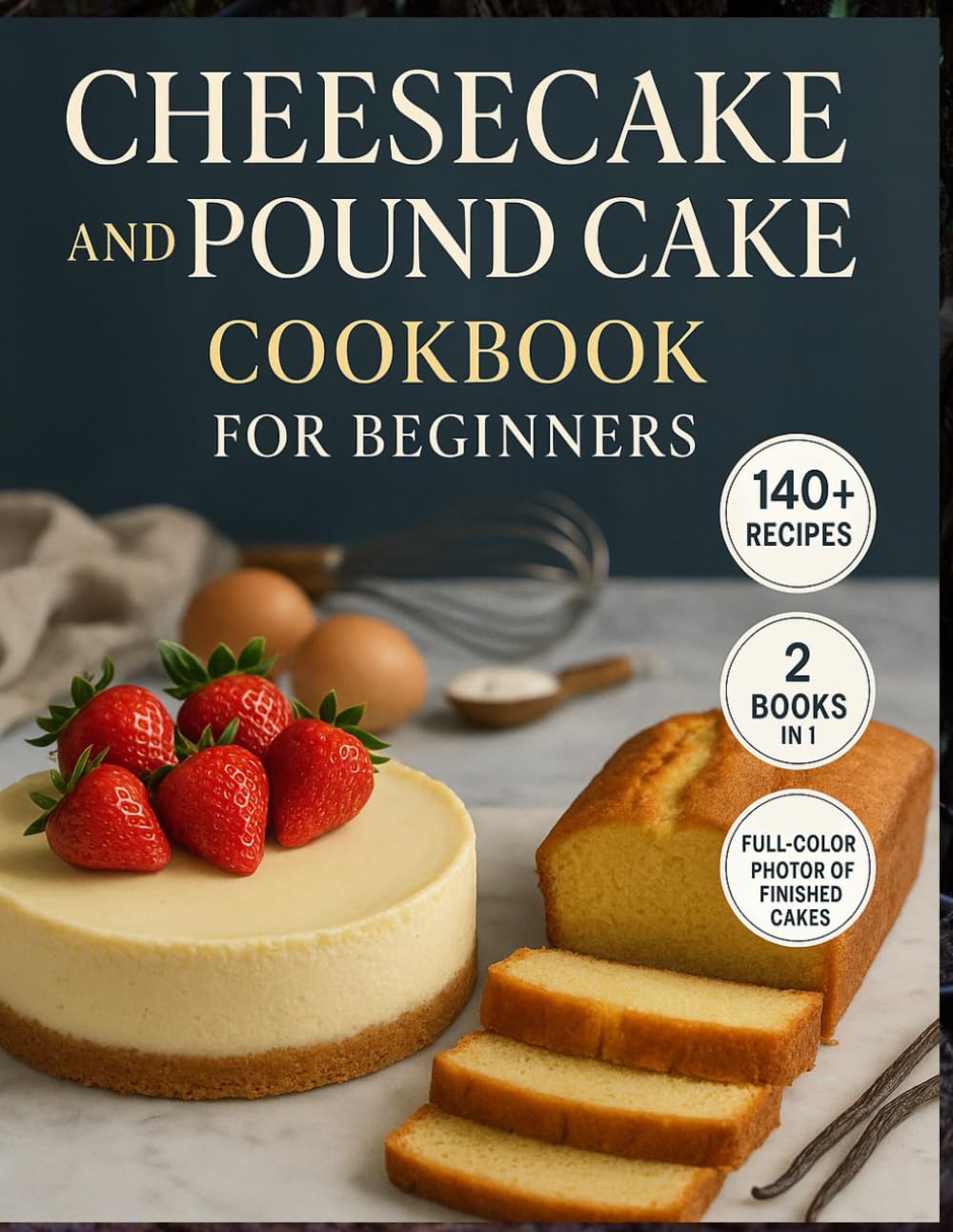 Cheesecake and pound cake Cookbook for beginners: Simple, Step-by-Step Recipes for Irresistibly Moist, Creamy, and Flavor-Packed Homemade Cakes