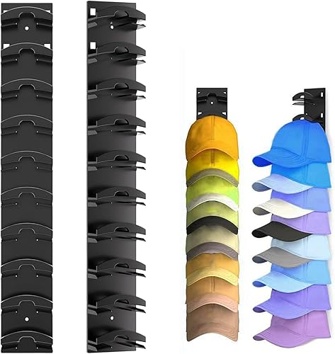 Blleshelfl Cap Halter, Selbstklebender Cap Halter, 2 Stück Regale für Wände Zwei