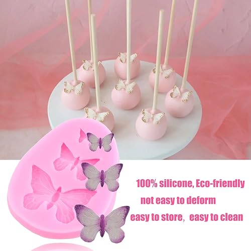 Miniatura 5 de ZiXiang Molde de silicona para tartas de fondant de flores, mariposas, moldes de chocolate para decoración de pasteles de azúcar, arcilla