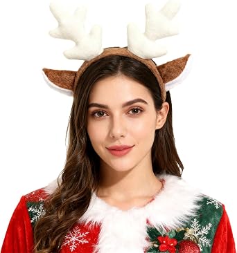 Deer Antler Headband Halloween Christmas Festival Theme Party Animal Cosplay Costume Headbands for Boys and Girls