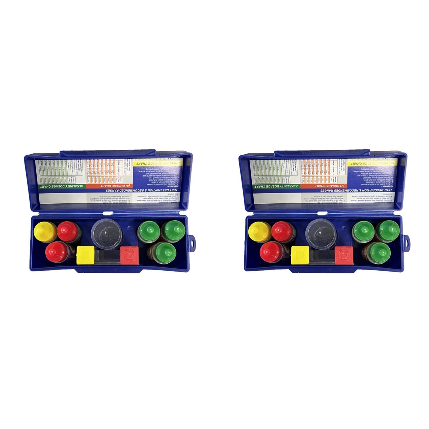 2X Kit di Test A 5 Vie per Piscina e SPA Acid Demand Alcalinità Totale Bromo PH Set di Test per La Qualità 'Acqua