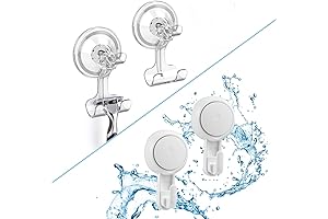 luxear Suction Hooks: Heavy Duty Suction Cup Shower Hooks and Hanger Hooks