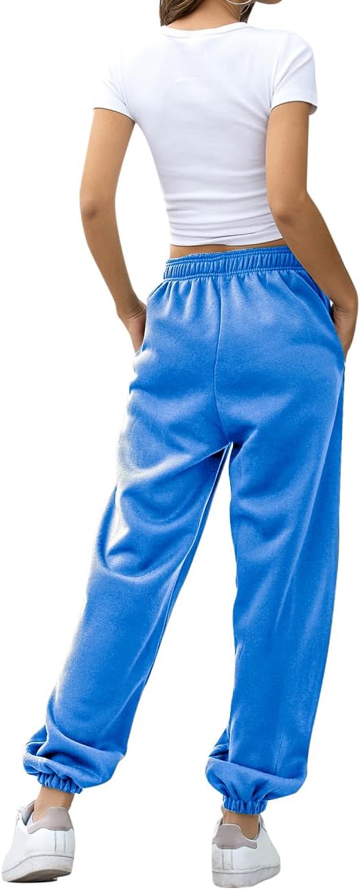 HeSaYep Women's High Waisted Sweatpants Workout Active Joggers Pants Baggy Lounge Bottoms - Image 2