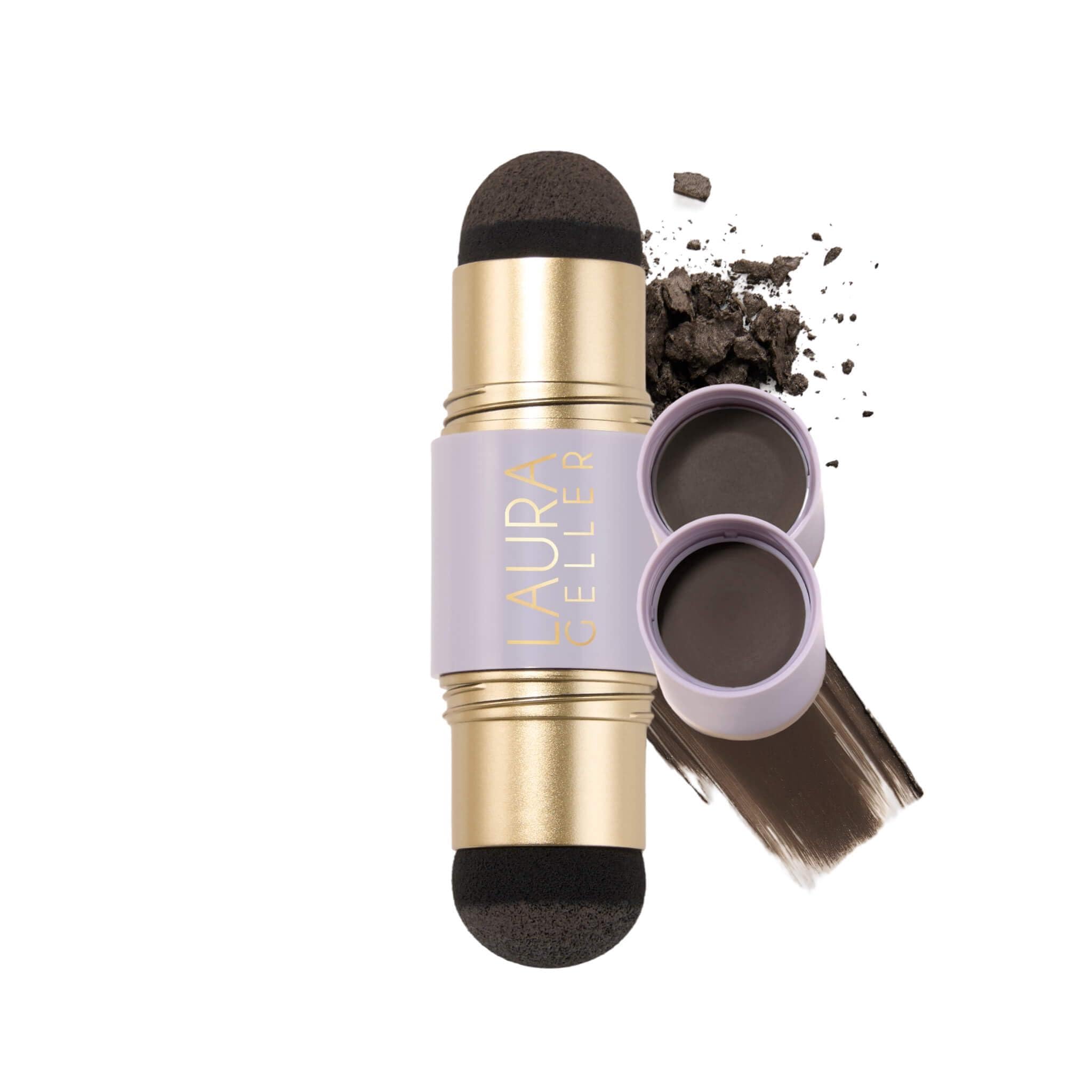 LAURA GELLER Root Touch-Up Hair & Brows, Root Cover, Dark Brown