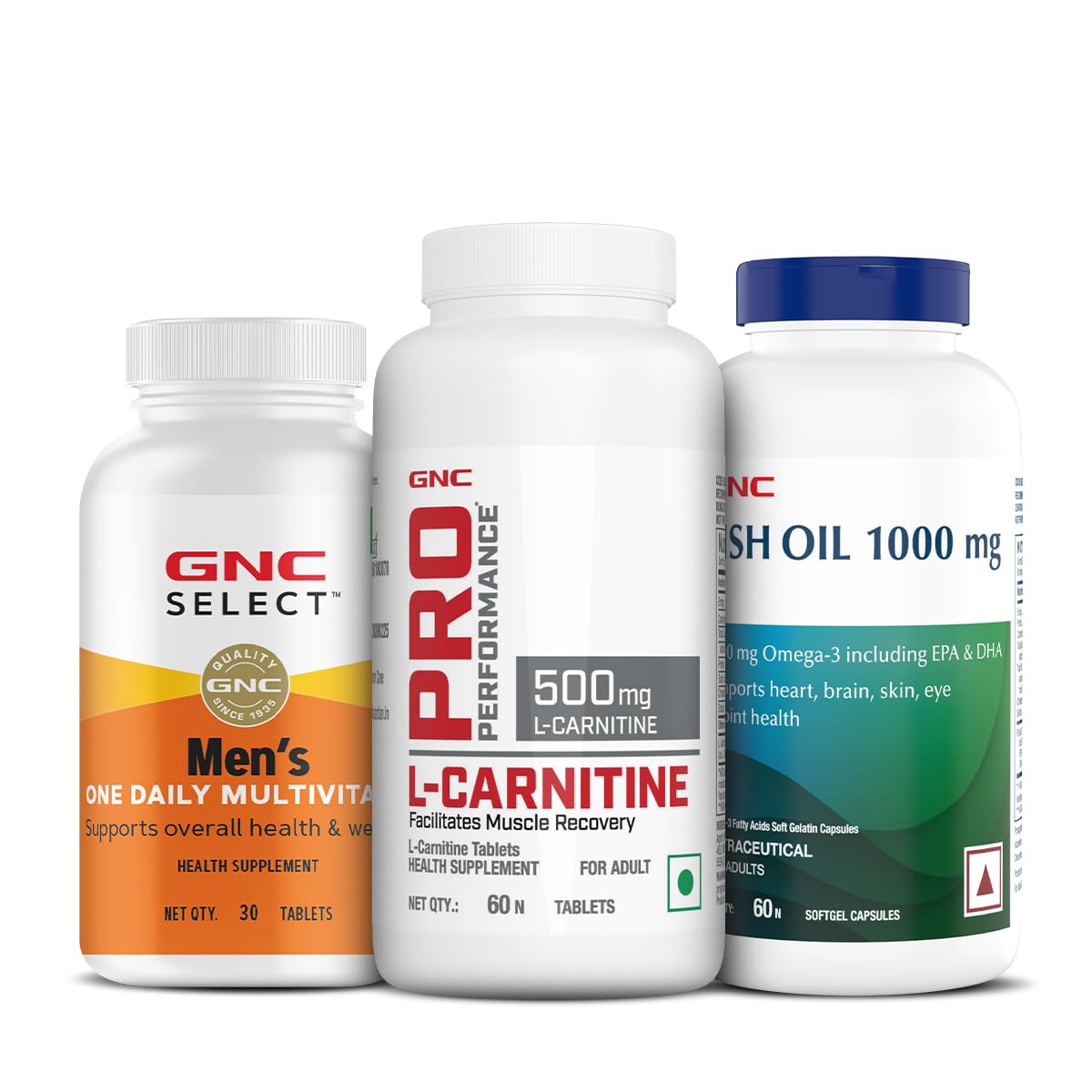 l carnitine and cholesterol GNC Men's Daily Health & Fat Loss Kit