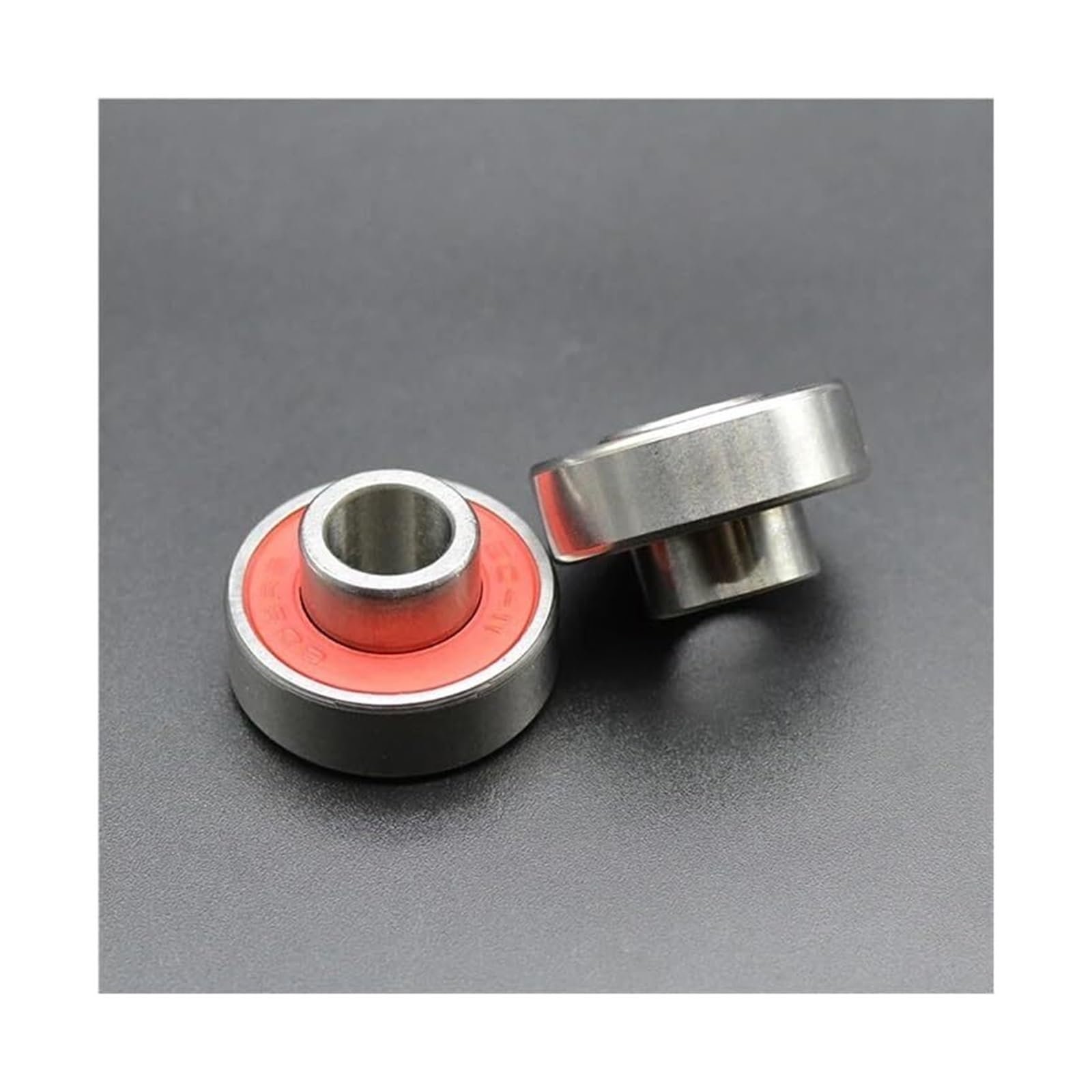 Rodamientos, 8 Uds 608 rodamiento RS 8x22x7mm ABEC-11 espaciador integrado monopatín for Longboard for tabla de baile,Durabilidad mejorada(8pcs Abec-11 Red)