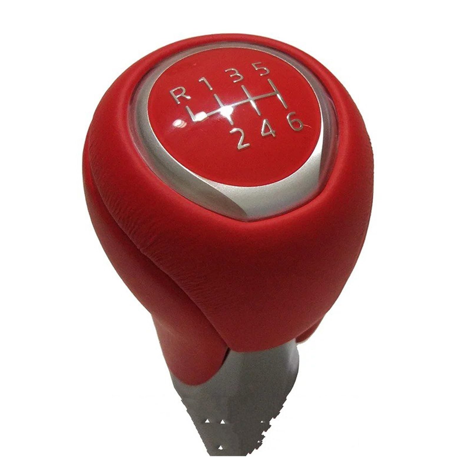 Sauanmnktp Red A 6Speed Gearshift Knob For Mazda 6 Atenza 5/​​6 Speed ​​Manual Shift Knob Gear Head