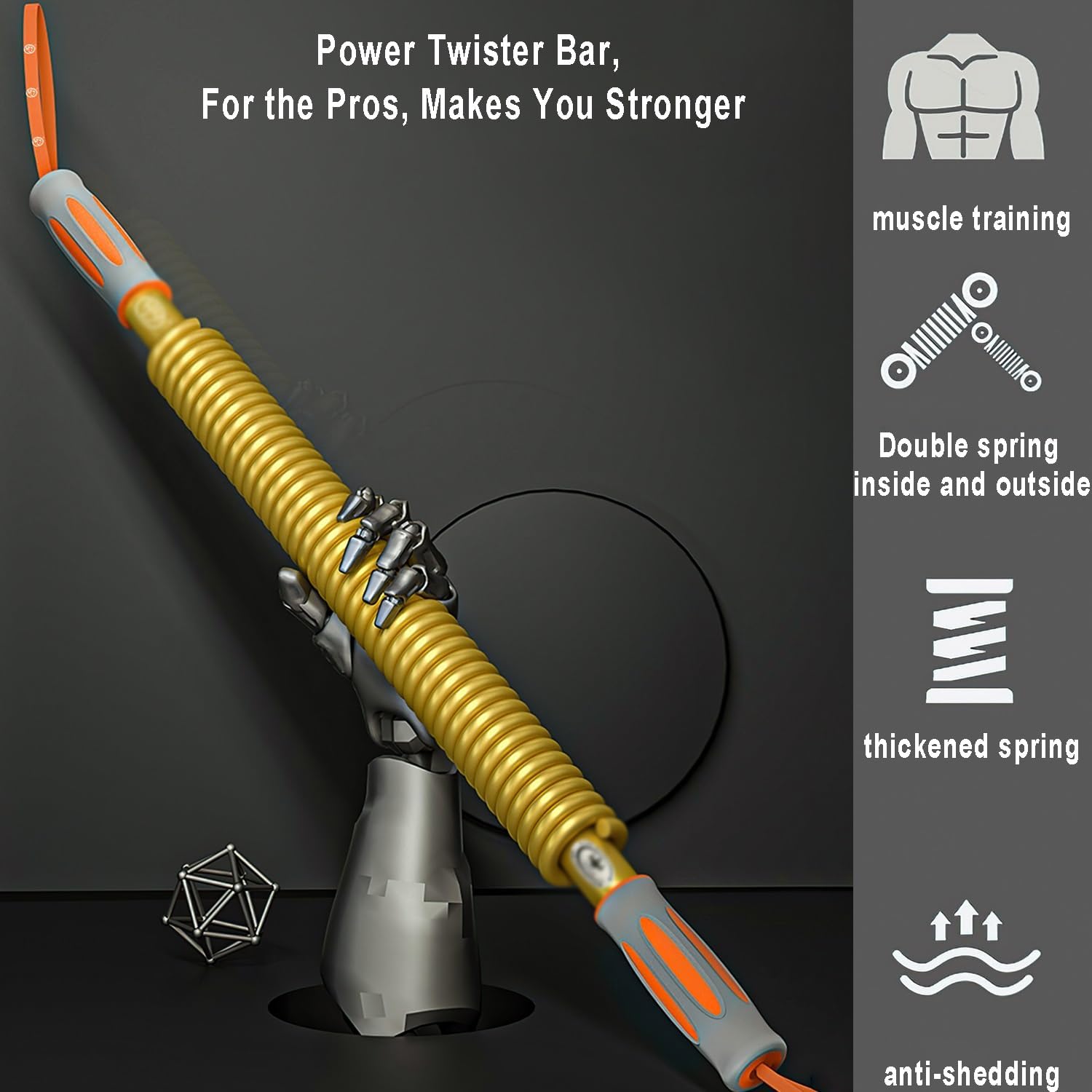 パワーツイスター 100kg アームマッスルトレーナー パワーエクササイザー スプリングチェストエキスパンダー 上半身の筋力トレーニ