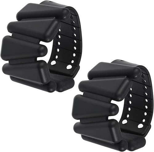 PATIKIL Pesas de muñeca ajustables, 2 libras en total (1 libra cada una), pulseras de silicona para tobillo para mujeres y hombres para