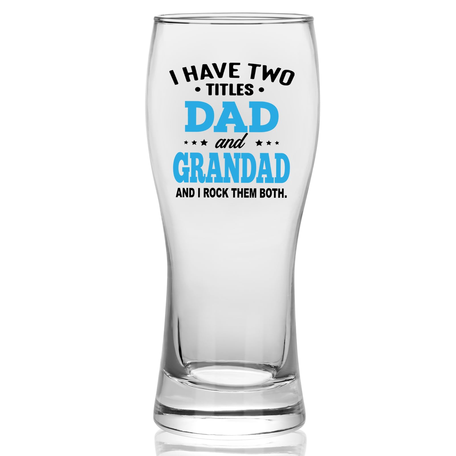 Joymaking Beer Glass Father Gifts from Daughter, Grandad Gifts, Dad Birthday Gifts Glass 460ml — image 1