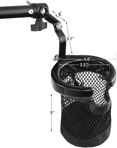 Miniatura 6 de XMT-Moto - Soporte para vasos de pasajeros para Honda GL1500 1988-2000, GL1500 Trike 1988-2000, GL1800 2001-2017, GL1800 Trike 2001-2017, F6B