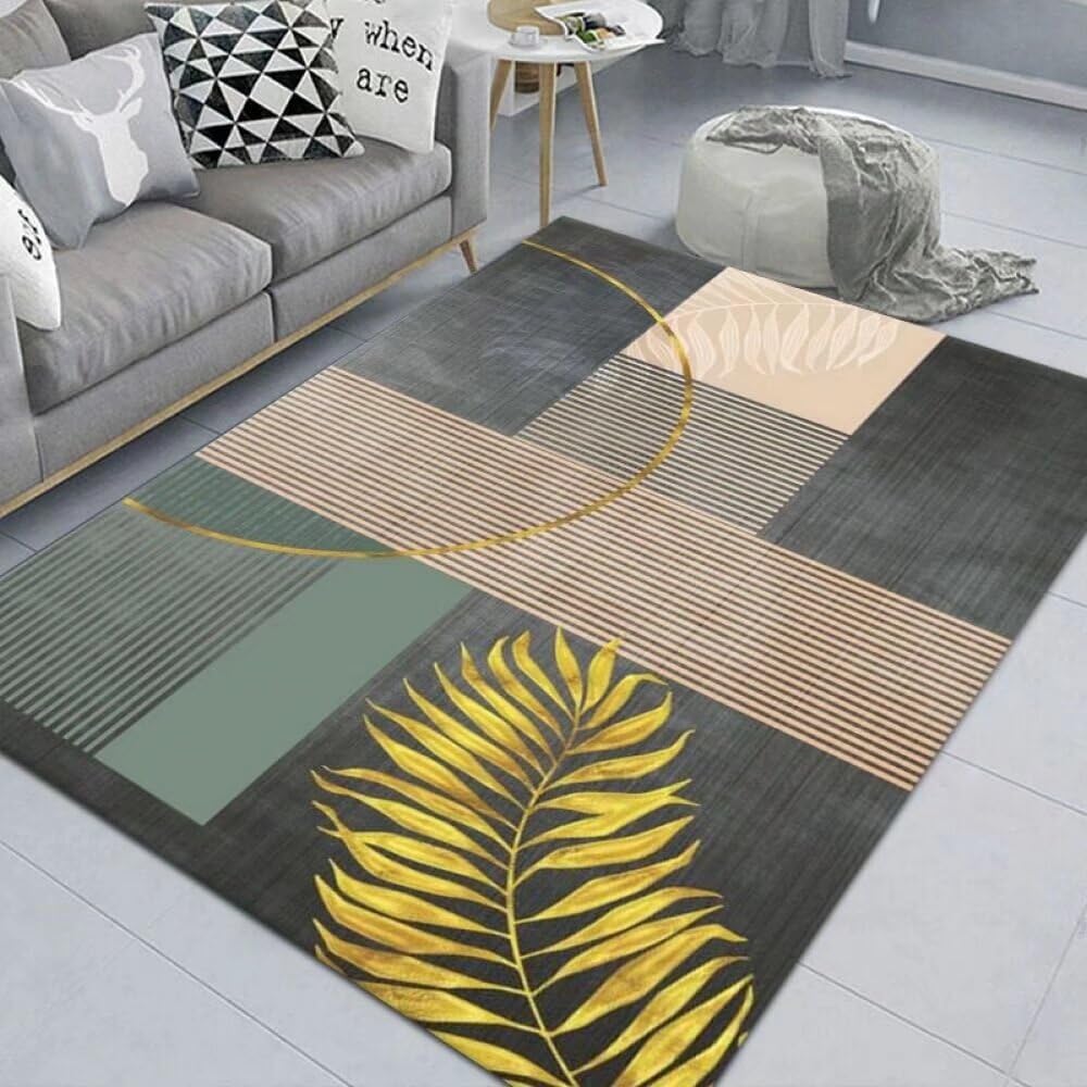 Tapis cuisine antidérapant 130x190 vert tapis d'intérieur salon chambre fille