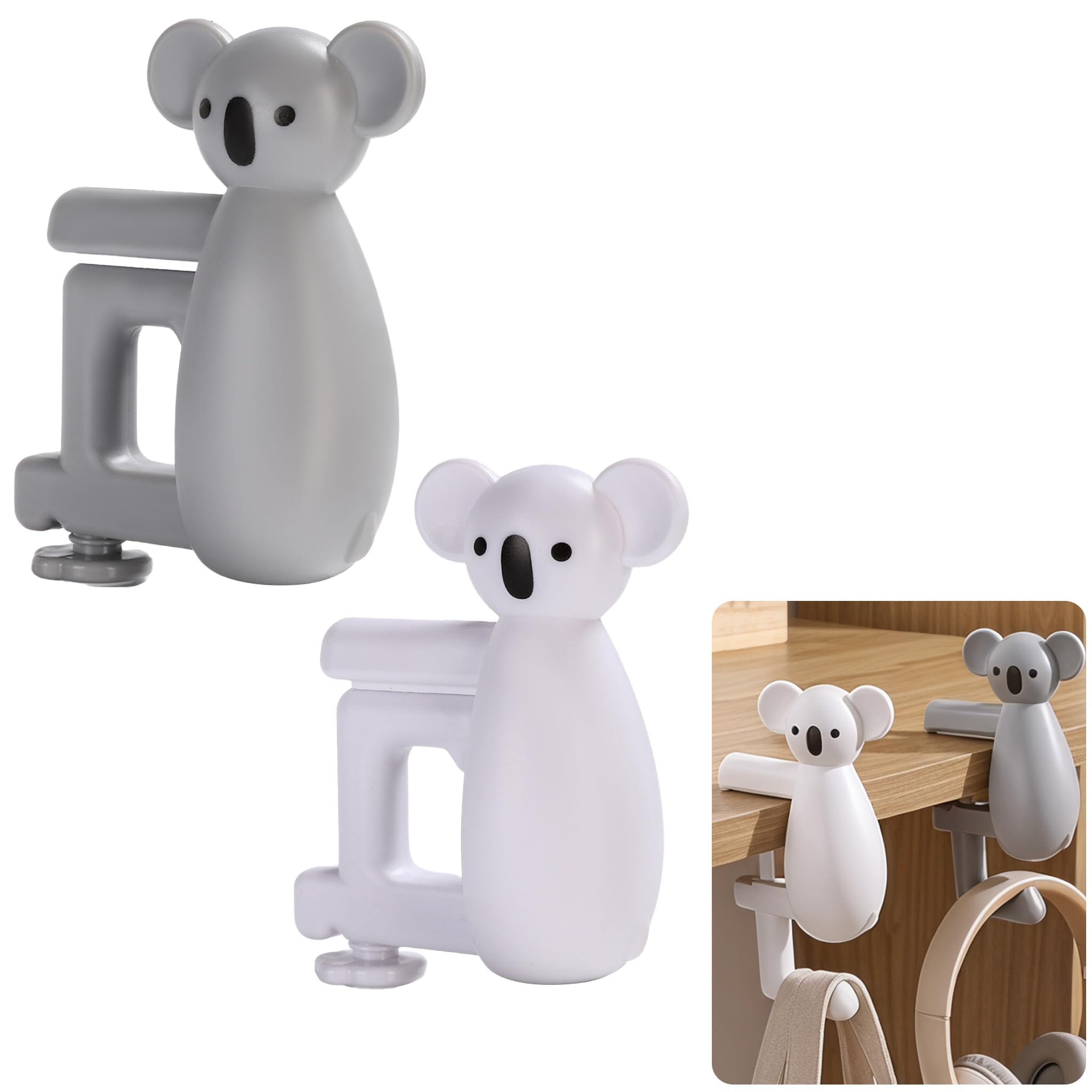 Cute Koala Purse Hook - Desk Organizer -1