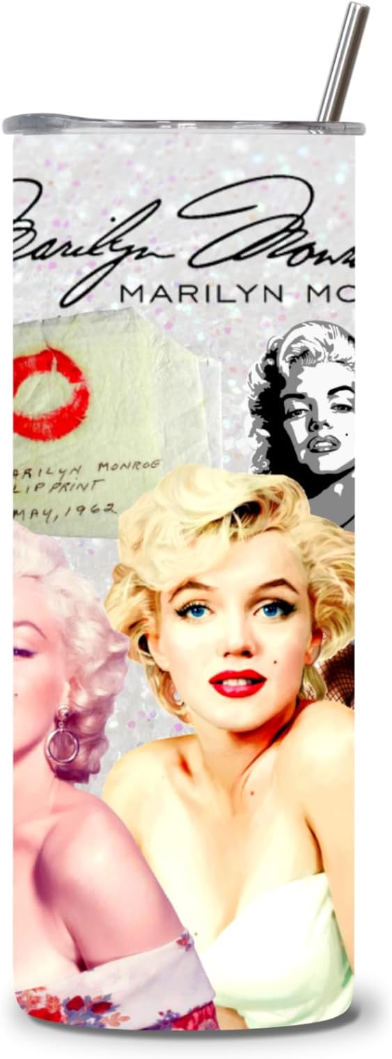 Collage Marilyn 20 oz Skinny Tumbler Stainless Steel