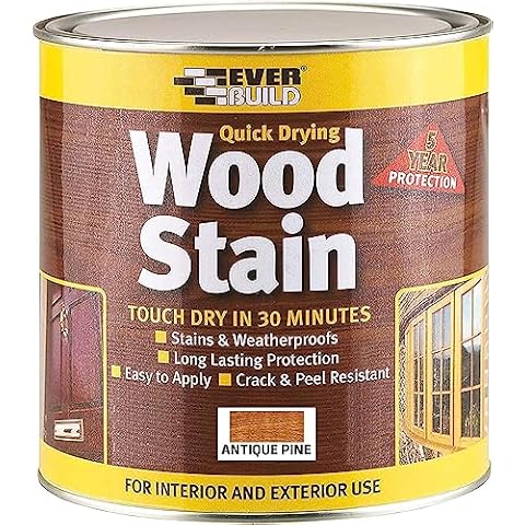 Everbuild Satin Wood Stain for Indoor and Outdoor Use Cover