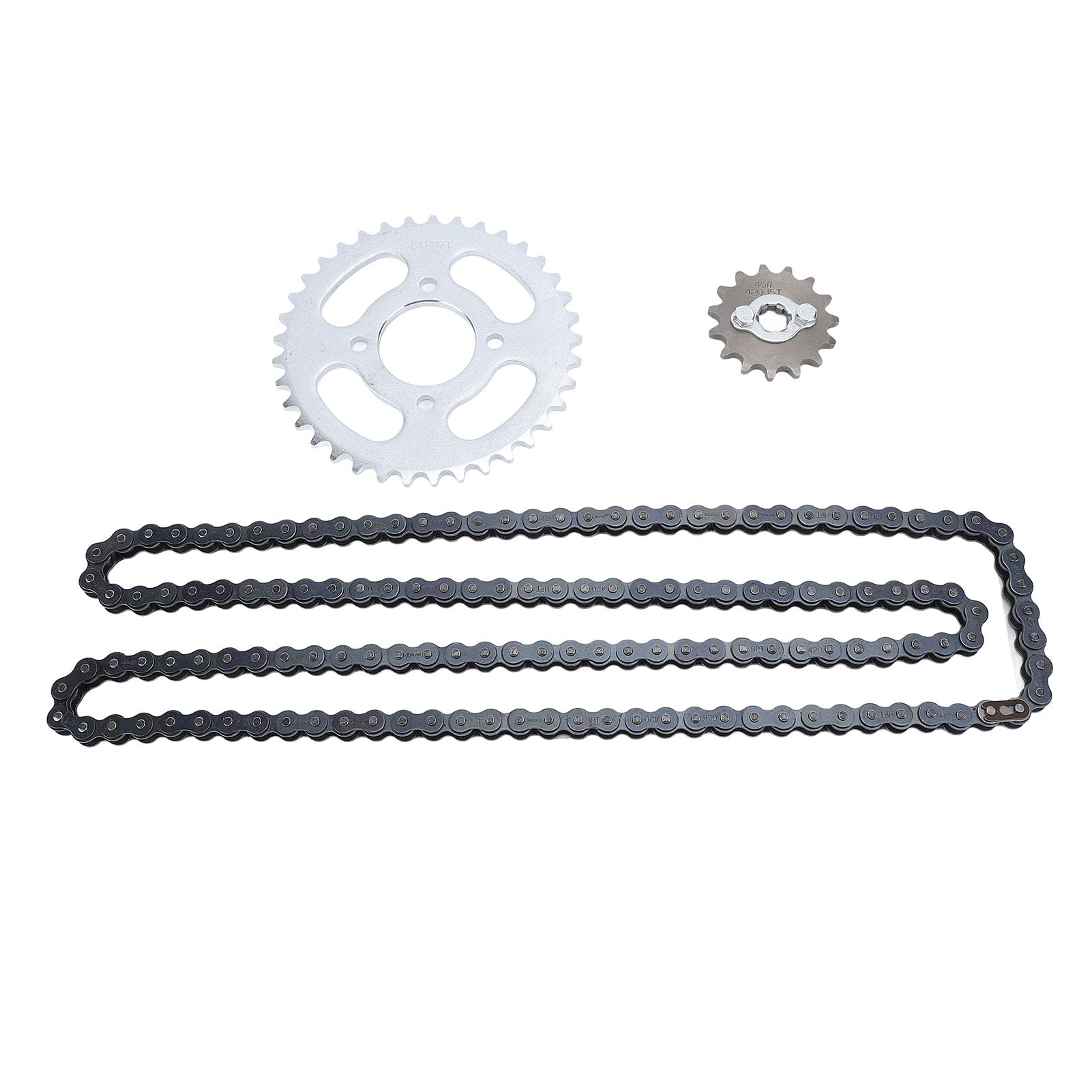 Kit de Pignon de Chaîne 420 15T 37T, Ensemble Complet de Chaîne Avant et Arrière pour Pit Pro Trail Dirt Pocket ATV Quad Bike