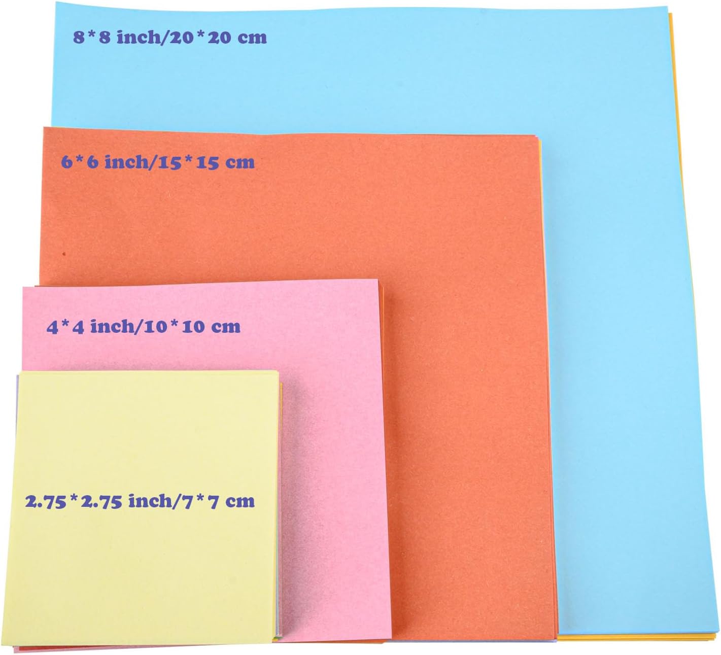 Origami Paper, 100 Sheets, 10 Colors, 4 Inch Square Folding Paper, Double Sided Colored Paper. Square Easy Fold Paper for Beginners Trainning and School Craft Lessons