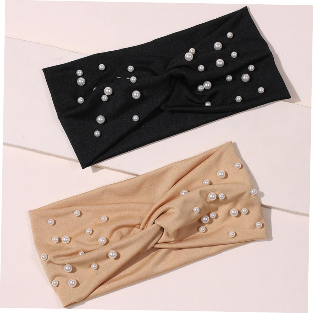 FRCOLOR 6 cintas para el pelo con cruces anchas, antideslizantes, deportivas, elásticas, exquisitas diademas, hechas a mano, hilo de algodón, máscara para el cabello