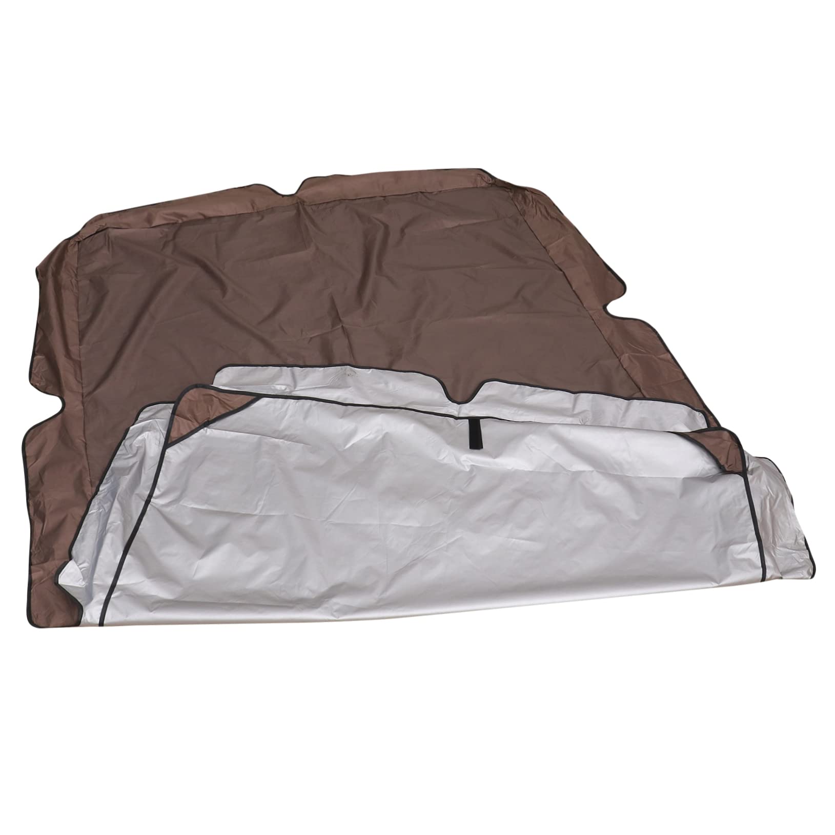 Balançoire extérieure couverture solaire en polyester imperméable pour vos après-midis terrasse