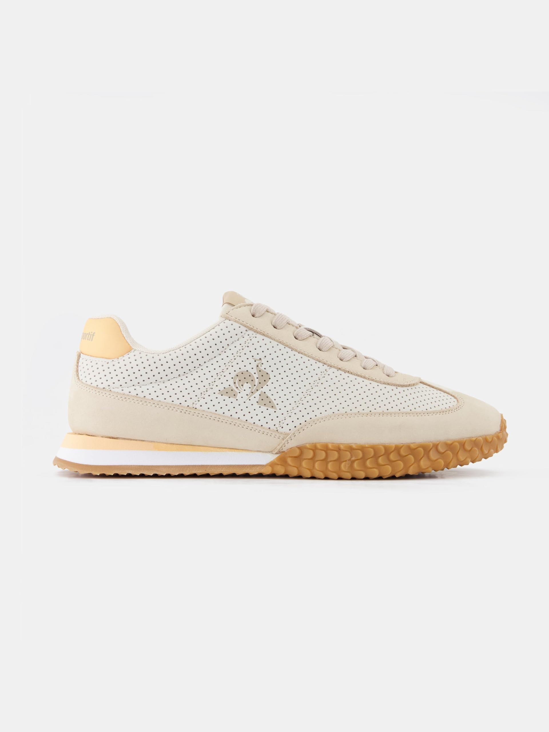 Le Coq Sportif - Veloce Nubuk Retro buty do biegania - Inspirowane piłką nożną Unikalna gumowa podeszwa - syntetyczna skóra nubukowa - Mężczyźni - Rozmiar 38 EU - Żółw Dove