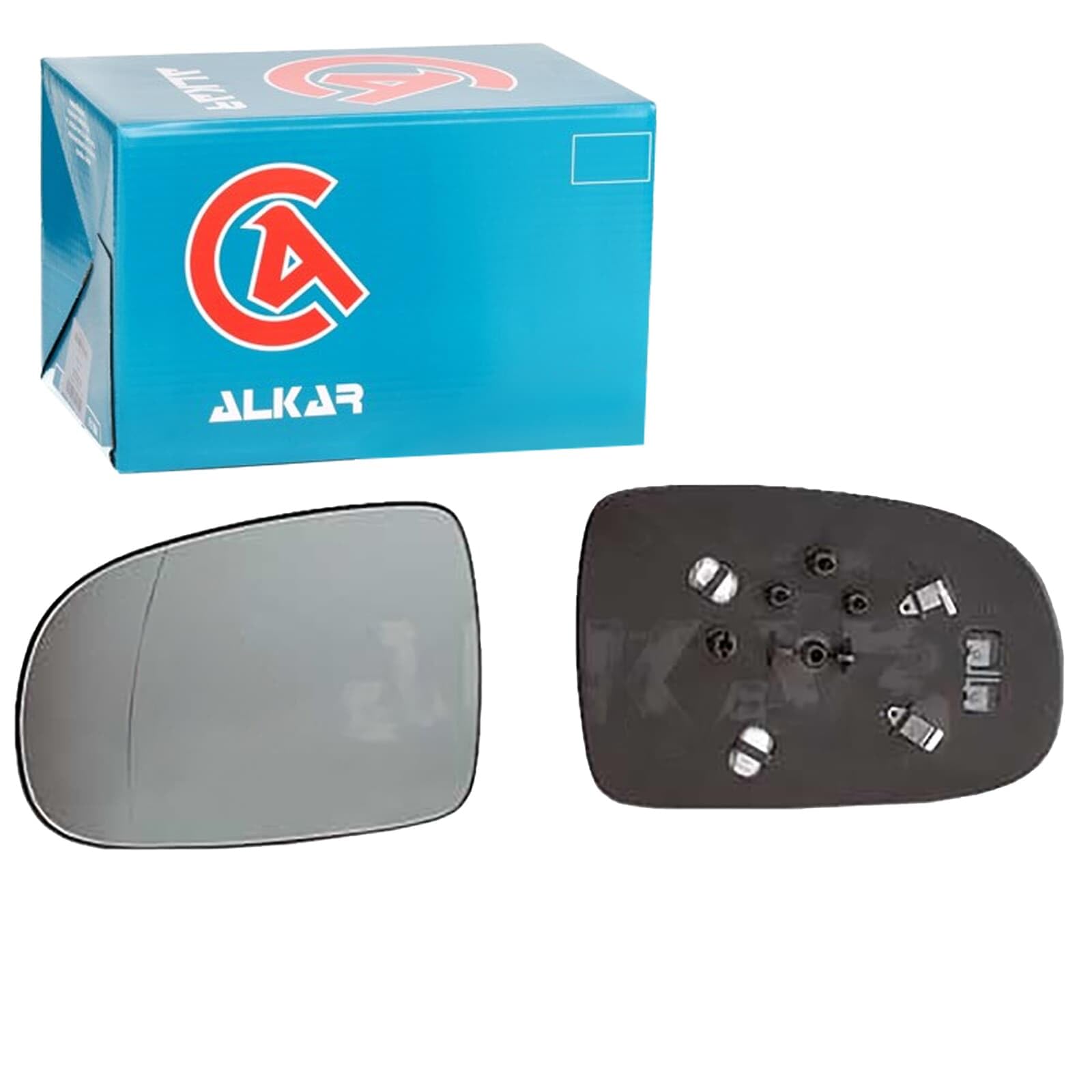 Mirror insert glass Left Heatable 6423420 ALKAR for OPEL CORSA C TIGRA TwinTop