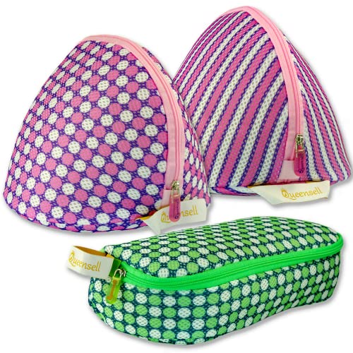 Bra Bags For Laundry - Bra Bag for Washing Machine - Set of 3 - Bra Washing Bags for Laundry - Bra Laundry Bags for Washing Machine – Lingerie bag for Washing Machine –Bra Pouch Mesh Bag - Large DDD