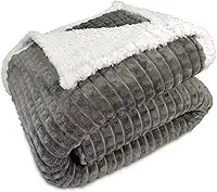 Cobertor Casal Dupla Face Corttex - Aveludado Sherpa Toque de Lã de Ovelha Carneiro - Manta Microfibra 1,80 x 2,20-100% Poliéster (Diamond Chumbo Cinza)