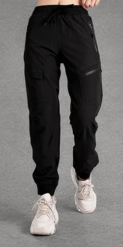 Miniatura 8 de Pantalones de entrenamiento para mujer, ligeros, de secado rápido, atléticos, para viajes, senderismo