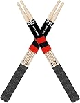 Drum Sticks, American Hickory Drumsticks, Drumsticks for Drum, Non-Slip Grip, Percussion Drumsticks for Professional, Live Performance & Drum Kit Practice Accessories (2 Pairs, 5A)