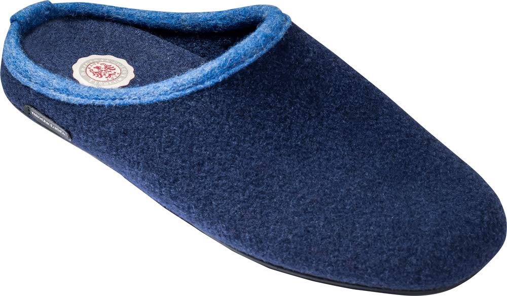 Merino-Filzpantoffel, Bequeme Hausschuhe für Herren & Damen, Filz-Puschen für zuhause, Pantoffeln mit ergonomischem Fußbett zum Wohlfühlen, Gr. 37-46