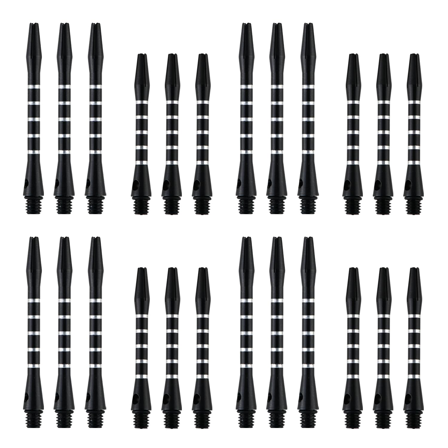 LinkVisions Dart Shafts for Soft and Steel Tips Aluminum Alloy Nylon Shaft PC Shaft Dart Stems 24 Pack