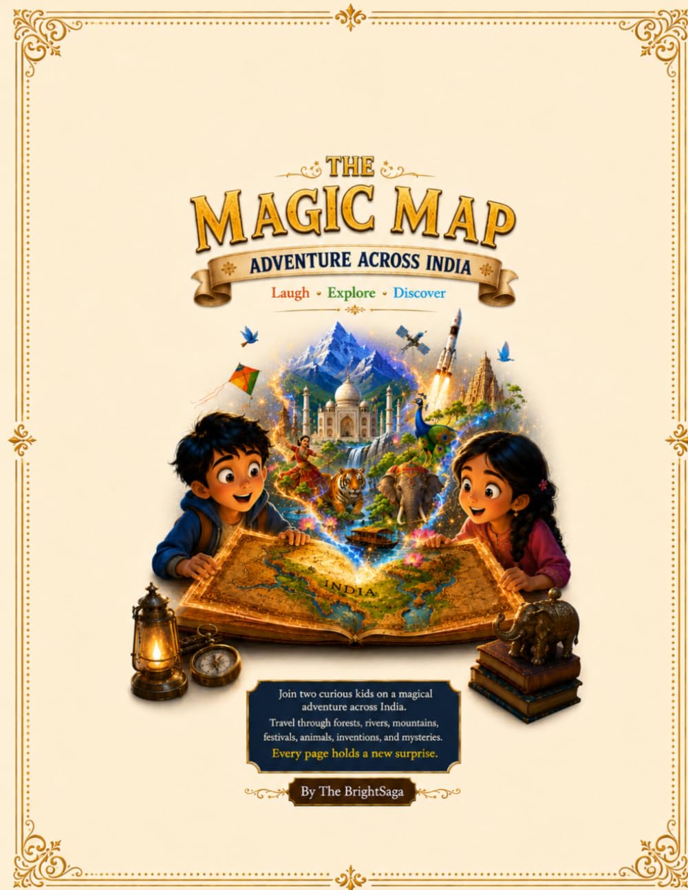 The Magic Map: Adventure Across India - Kids Learning Book: A Funny Illustrated & an Educational Journey Storybook for Kids. About India, Friendship, Discovery, Animals, Festivals, and Amazing Places