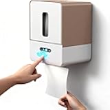 Smart Touchless Toilet Paper Dispenser, Automatic Paper Towel Dispenser, 2026 New Upgraded Electronic Senor Paper Towel Dispenser with Smart Motion Sensor and 3 Levels to Dispenser Papers (Brown)