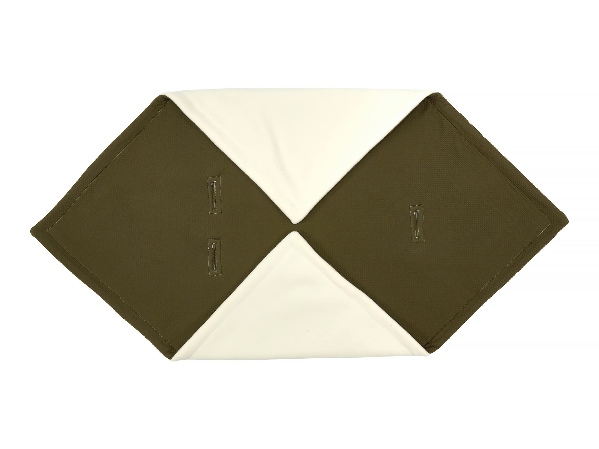 KraftKids Manta para capazo de bebé de doble crepé, color verde otoñal, 100 x 100 cm