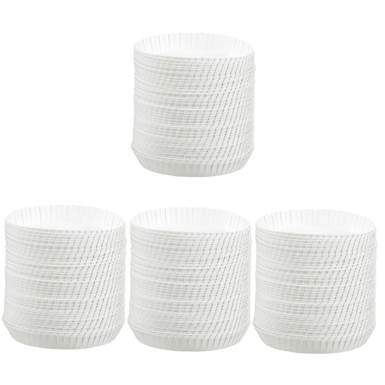 Healeved 4sets Single Use Paper Cup Covers Disposable Cups Espresso Latte Lids Leakproof for Hotels Restaurants 100pcs*4