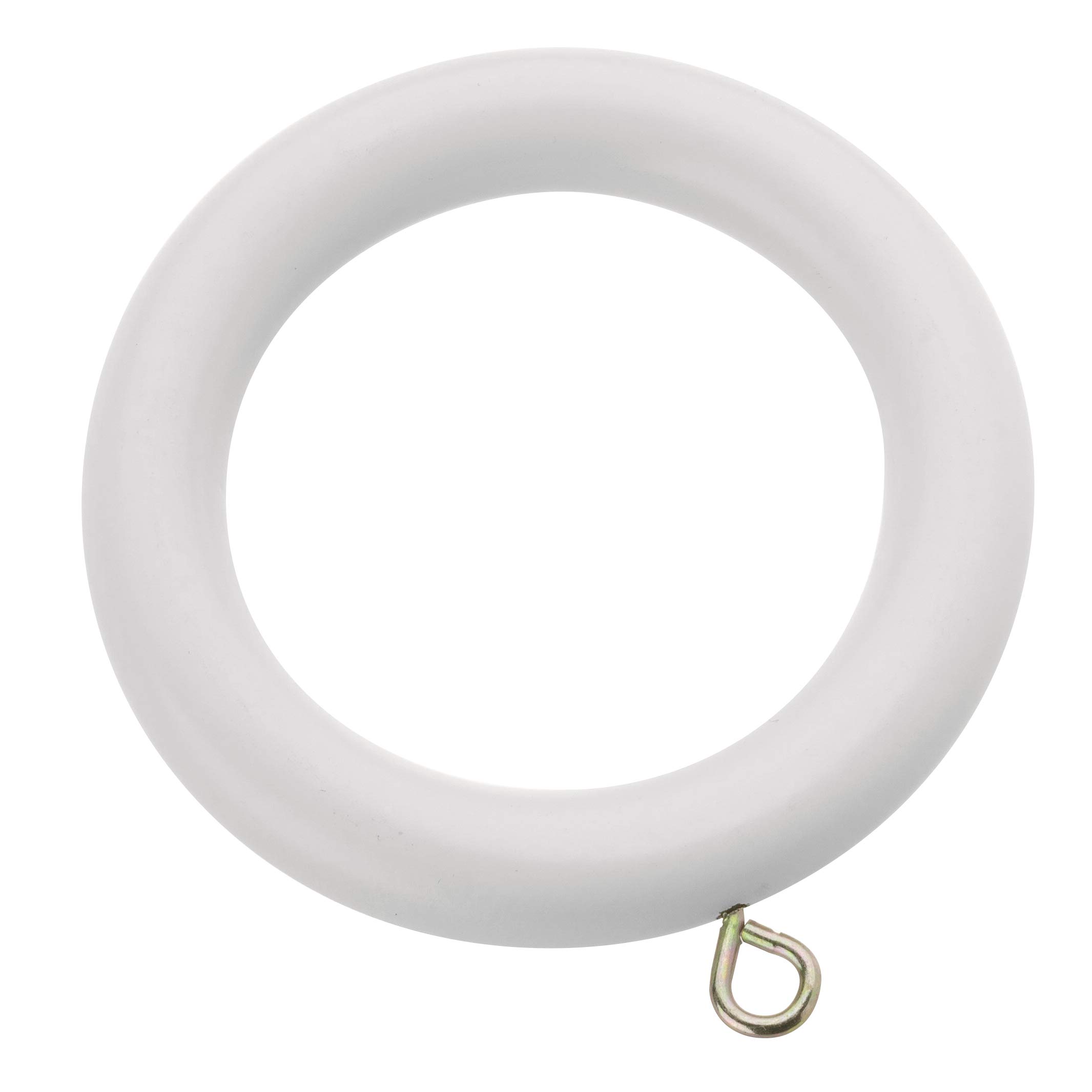 Swish White Romantica 35Mm Wooden Curtain Pole Rings, Paper 12 Pack