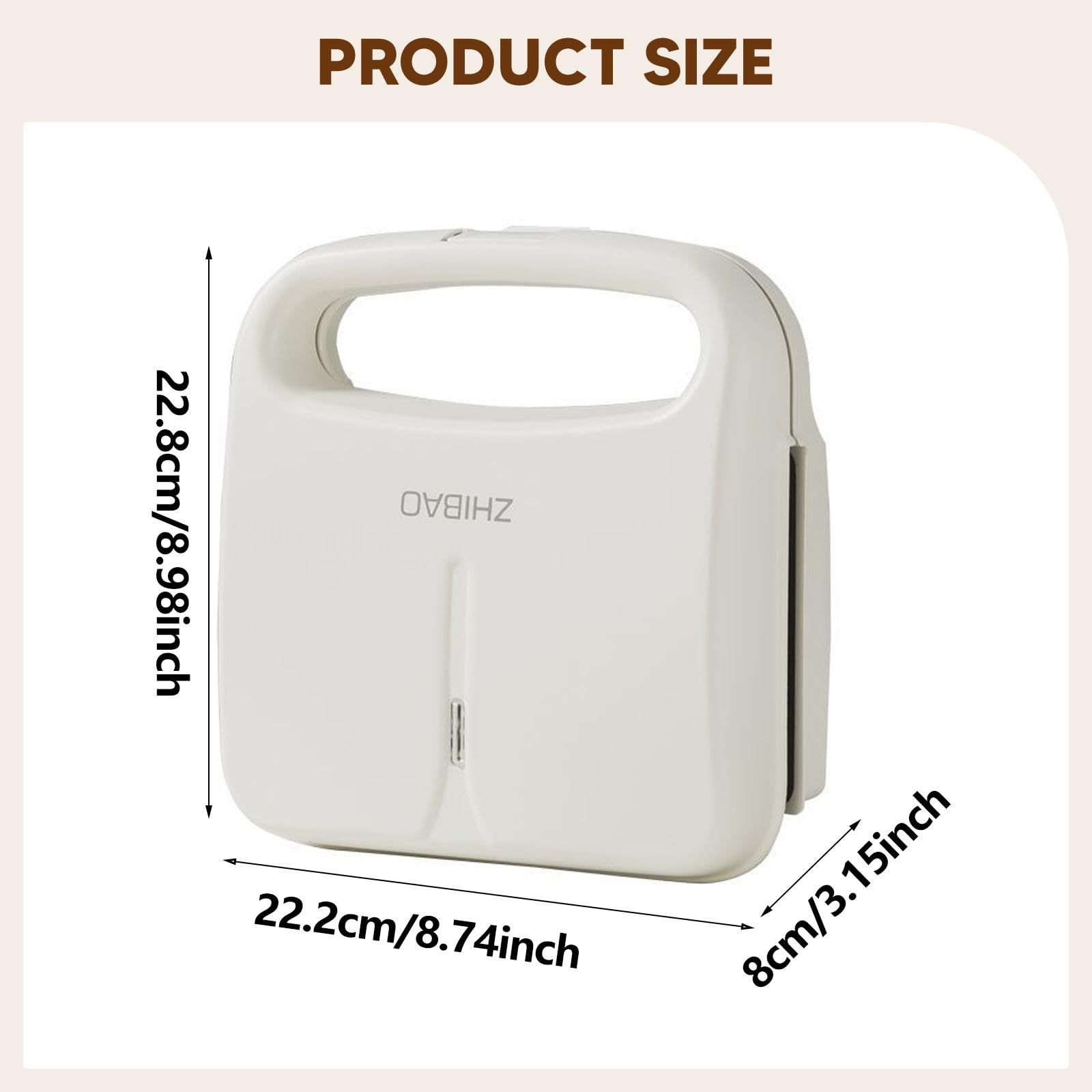 perfk Máquina para Hacer sándwiches, Utensilios de Cocina, fácil de Usar, para Hacer Hamburguesas, Desayuno, panqueques, Hamburguesas, Carne y