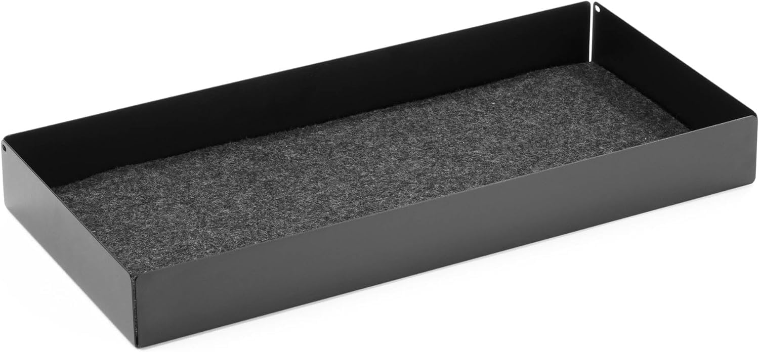Durable Office Products Grey Effect Felt-Lined Drawer For Monitor Stand